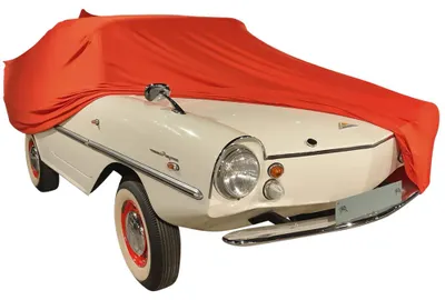 Produktbild von Ganzgaragen passend für Amphicar 770 Innen Autoabdeckung Rot Schutzdecke Car Cover Indoor Hülle Abdeckplane