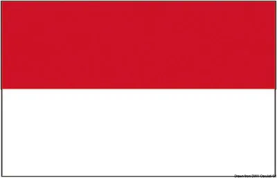Obrázok produktu pre Vlajka Monackého kniežatstva 70 x 100 cm , 1 kus