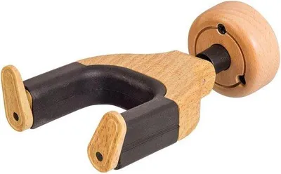 Produktbild von Gitarren-Wandhalterung aus Holz - Wandgehängter Gitarrenhalter für Holzgitarren