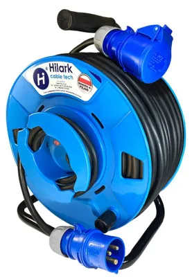Productafbeelding van Verlengkabel CEE, rubber, H05RR-F, 3x2,5, op een omgekeerde haspel, 40 meter