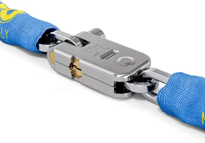 Obrázek produktu pro Řetězový zámek s visacím zámkem - 5 mm - Pro kola a skútry