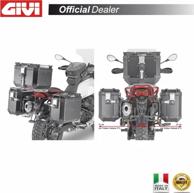 Produktbild von Seitenkoffer-Träger GiVi ONE-FIT abnehmbar Monokey® CAM für Moto Guzzi V85 TT