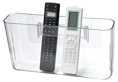 Wand-Organizer aus Kunststoff, transparent, selbstklebend, Größe L