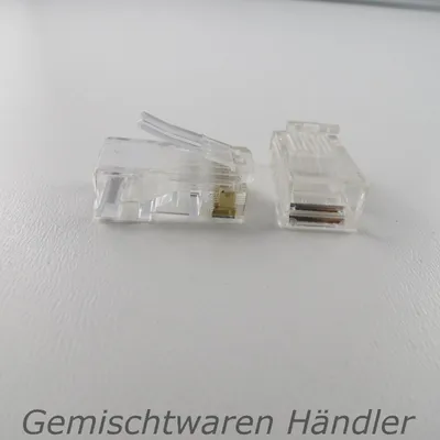 Zdjęcie produktu dla Wtyk RJ45 Cat 6E, wtyk modułowy 8P8C, 8-pinowy, 5 sztuk