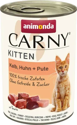 Produktbild von Carny Kitten 12x400g | Kalb, Huhn & Pute