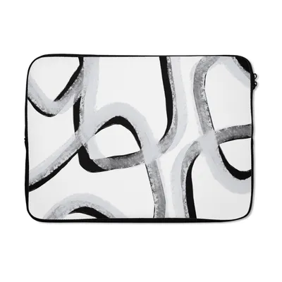 Produktbild von MuchoWow® Laptop Hülle 13 Zoll Linie - Minimalismus - Gestaltung Laptoptasche - Laptophülle - Sleeve - Rundumschutz