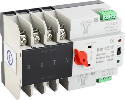 Produktbild von Automatischer Umschalter für Hutschienenmontage 4P 3?Phase 4?Wire Unterbrechungsfreie Stromversorgung 400V100A