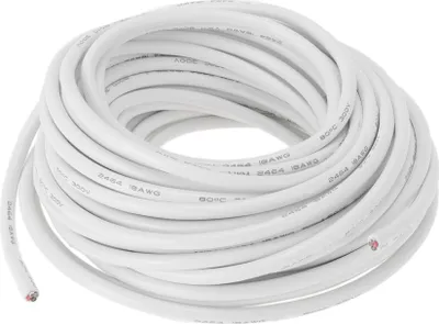 Produktbild von Elektrische Masseleitung Automobil-Stromleitung 66FT Weiß TC 1 Stück 18Gauge 4 Leiter Vollständig isoliert & Soft-Touch-Mantel Universal