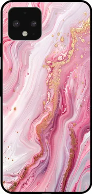Produktbild von Handyhülle für Google Pixel 4 mit Marmordruck - TPU Backcover Case Marble Design - Rosa