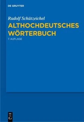 Obrázek produktu pro Althochdeutsches Wörterbuch