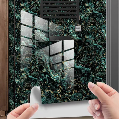 Produktbild von 20 Stück DIY Bad Spiegel Fliesen Wand Aufkleber 15x15cm Kristall Grün Selbst Klebstoff Reflektierend Home Dekoration
