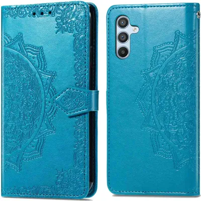 Zdjęcie produktu dla imoshion Mandala Bookcase dla Samsung Galaxy A34 (5G) - Turkusowy