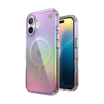 Produktbild von Handyhülle für iPhone 16, Speck Presidio Lux MagSafe Transparent schillerndes Violett