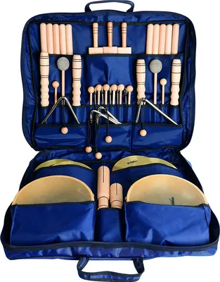Image de Kit de percussion Goldon 30320 dans un sac pratique