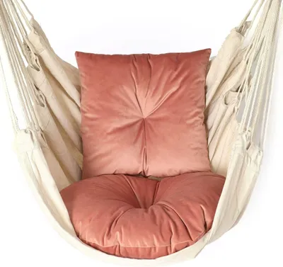 Produktbild von Love Gifts® Hängesessel Kissen 2 Stück sehr weich und bequem, passend auch für einen Hängekorb & Hängesessel, Farbe Rosa