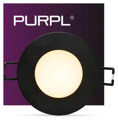 Produktbild von LED Einbaustrahler | 3W | Ø85mm | Warmweiß 3000K | IP40 | Rund | Schwarz