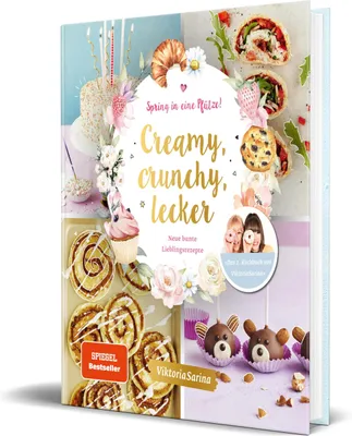 A collage of various sweet treats and baked goods, presented as a cookbook cover.