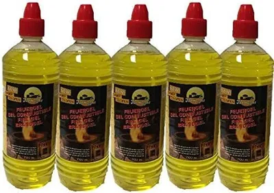 Produktbild von Brenngel 5x 1 Liter für Gelkamine Ethanolkamine Wandkamine Bodenkamine Bioethanol