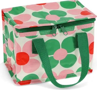Produktbild von Rex London - Lunch Tasche, Kühltasche, Lunch bag mit Reißverschluss  -  Daisy pink / green