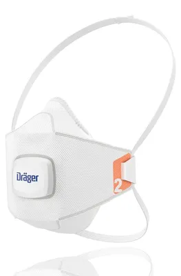Obrázek produktu pro Respirátor FFP2, prachová maska, ochrana úst – s výdechovým ventilem – bílá – jednorázová – pro práce s prachem