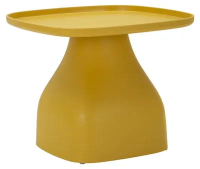 Immagine prodotto di Tavolino Gea in plastica giallo senape cm 48x48x38