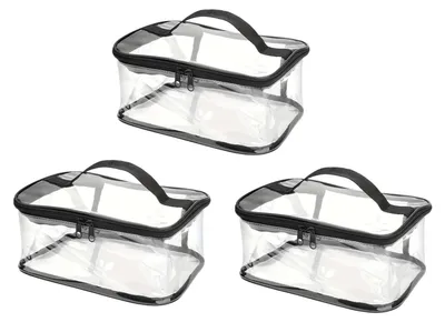 Produktbild von Wasserdichte, transparente Kosmetiktasche für Reisen
