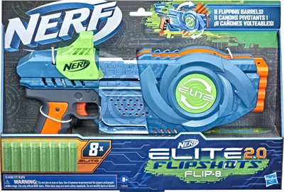 Produktbild von Nerf Elite 2.0 Flipshots Flip-8, Spielzeug-Zerstörer, 8 Jahr(e), 800 g