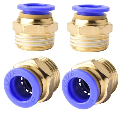 Produktbild von Schnellkupplung pneumatisch, Außengewinde 1/2 Zoll, 12 mm, für Pneumatiksysteme