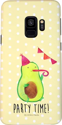 Produktbild von Mr. & Mrs. Panda Samsung Galaxy S9 Handyhülle Avocado Party Zeit - Gelb Pastell - Geschenk, Geburtstagsfeier, Handy Schutzhülle, Hülle, Case, Glücklich, Geburtstag, Cover