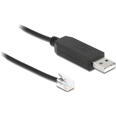 Produktbild von DeLOCK Adapterkabel USB Typ-A zu Seriell RS-232 RJ10 mit ESD Schutz Meade Autostar 2 m, 0,2 m, USB 2.0 Type-A, RJ10, Gerade, Gerade, Männlich/Männlich