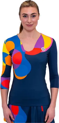 Zdjęcie produktu dla Bidi Badu Twiggy Koszulka z długim rękawem V-neck Multicoloured M Damska Multicoloured M