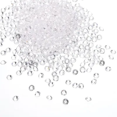 5000 Acryl-Diamantkristalle 4,5 mm klar für Tischdeko