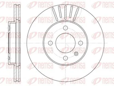 Produktbild von 2x REMSA Bremsscheibe 6175.10 vorne für VW GOLF II (19E 1G1) GOLF III (1H1)