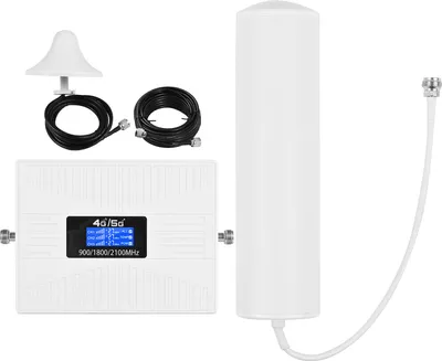 Obrázek produktu pro Zesilovač signálu Zesilovač signálu mobilního telefonu Zesilovač signálu mobilního telefonu Zesilovač signálu Tri Band Signal Booster Repeater s válcovou anténou Všesměrová stropní anténa Zesilovač signálu mobilního telefonu 2G 3G 4G pro domácnost/kancelář