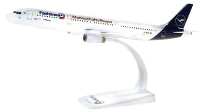 Airbus A321 Fanhansa Teamvlieger Modellflugzeug 1:200