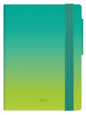 Zdjęcie produktu dla Legami – Mini planer tygodniowy 2027, kolory zieleni, 12 miesięcy, 8 x 11 cm
