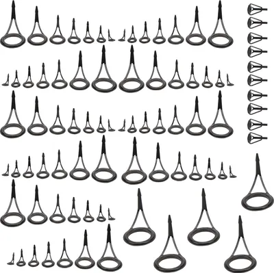 Produktbild von Angelrute Ein -Fuß -Pole Augen Ringe Reparaturleitungsanleitungen Spitze Top Ring Set Set