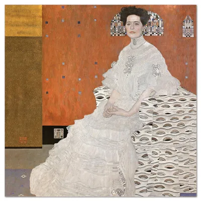 Produktbild von Giallobus - Porträt von Fritza Riedler - Gustav Klimt - 70L x 70B cm - Bild - Acrylglas