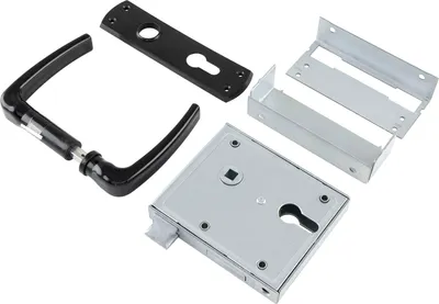 Produktbild von BMH Kastenschloss 91 PZW, DM 60, 100 x 118 mm, universal, Stahl verzinkt