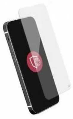 A screen protector is shown over a smartphone.