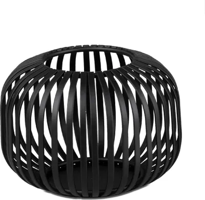 Produktbild von Windlicht Wili Stäbe in Kugelform H. 10cm schwarz aus Metall Formano