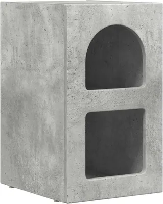 Zdjęcie produktu dla Stolik nocny Betonowy szary 29,5 x 33,5 x 50 cm