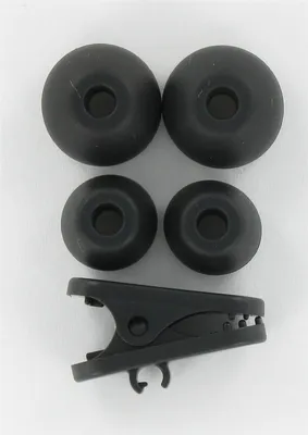 Produktbild von Original Samsung In Ear Gel 4x Buds + Clip Tips Fits Kopfhörer Stöpsel Silikon Schwarz