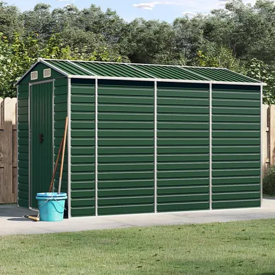 Produktbild von "im Angebot" Gartenhaus Grün 191x300x198 cm Verzinkter Stahl - Geräteschuppen CC8144