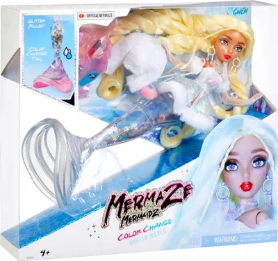 Produktbild von MGA Mermaze Mermaidz Gwen Meerjungfrauen-Puppe mit Farbwechsel-Schwanz