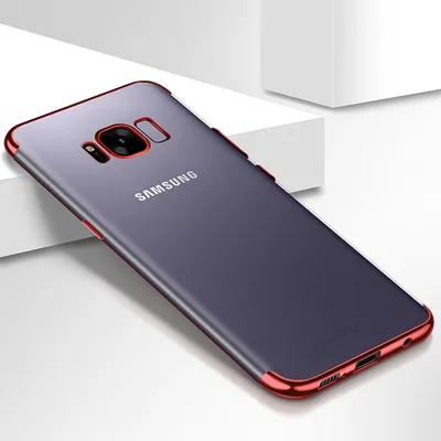 Produktbild von Handy Hülle Schutz Case für Samsung Galaxy S8 Plus Durchsichtig Transparent Rot