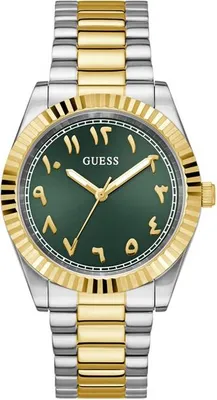 Produktbild von Guess Connoisseur Herrenarmbanduhr, Quarz, Edelstahl, 42 mm Gehäuse, 18 mm Armband