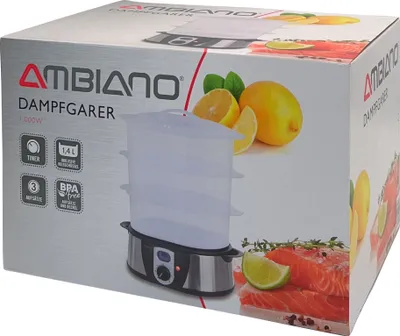 Produktbild von Ambiano Dampfgarer 1000 W 35x22x42 cm