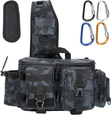 Image de Sac de pêche - Grand sac de pêche avec de nombreuses poches
