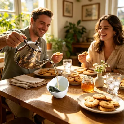 Produktbild von Geneigte Keramik-Teetasse mit Sieb, 350ml, schräge Teekanne für losen Tee | Keramikdesign mit Neigung, integriertem Sieb, weißer Glasur, Schreibtischdekoration und Reiseteebereiter